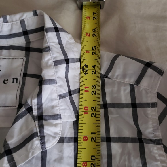 Frank & Eileen Barry Button Down Shirt Plaid Checkered Long Sleeve Top Medium - Picture 11 of 12